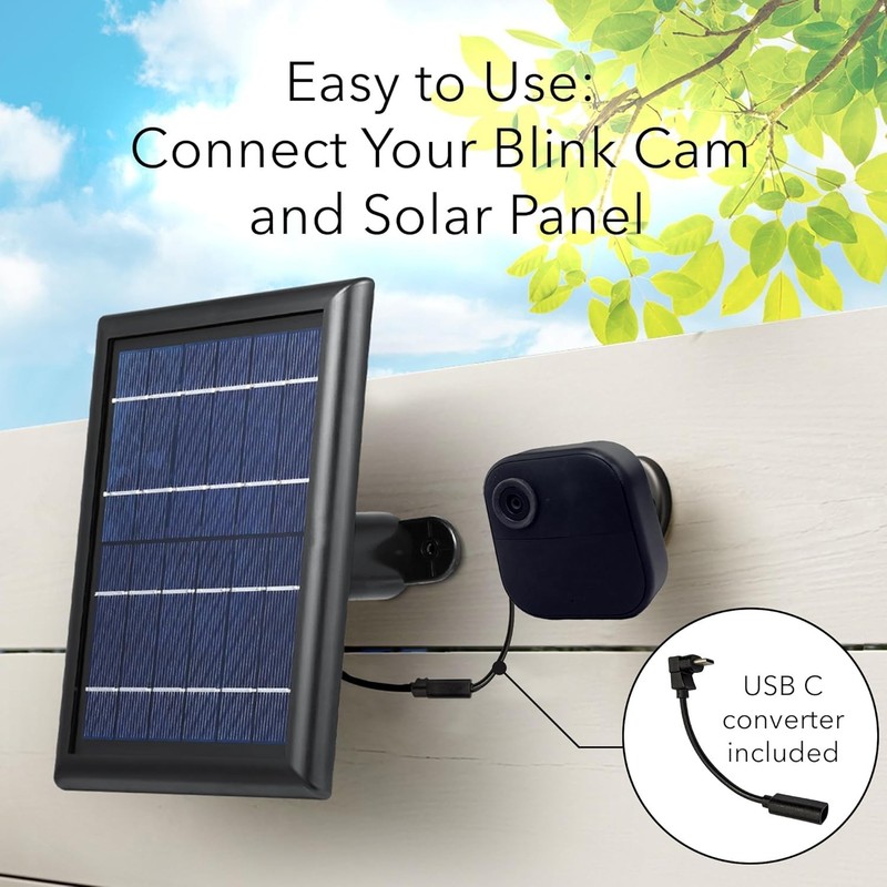 Solar Panel with Internal Battery for Blink Cameras gallery