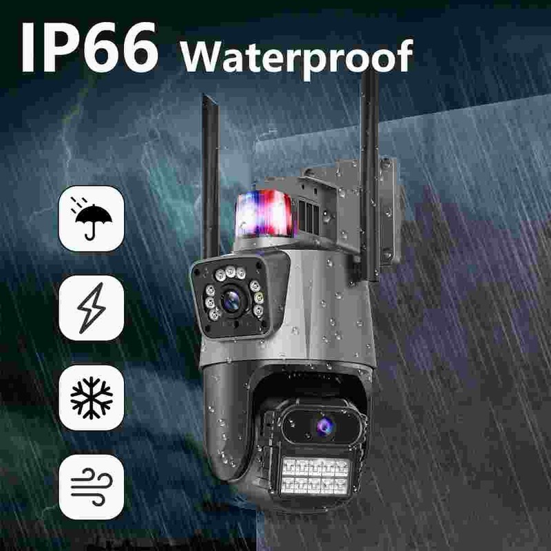 3X Camaras De Seguridad Para Exterior 1080P WIFI Inalambrica Con Vision Nocturna gallery