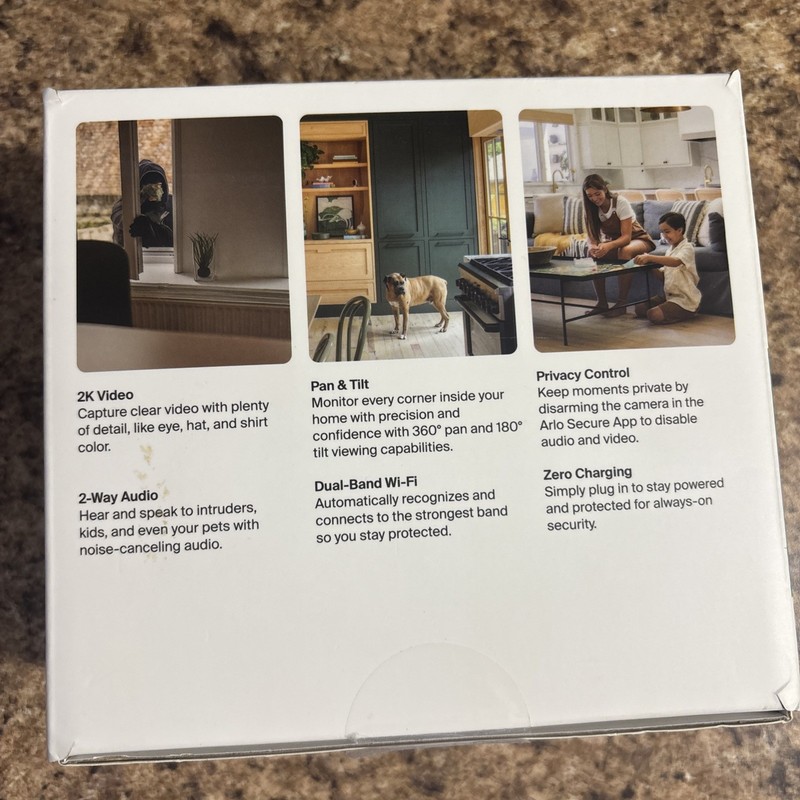 Arlo Indoor Pan Tilt Pet Camera 2K 360 Degree Pan 180 Tilt Plug In (BRAND NEW) gallery