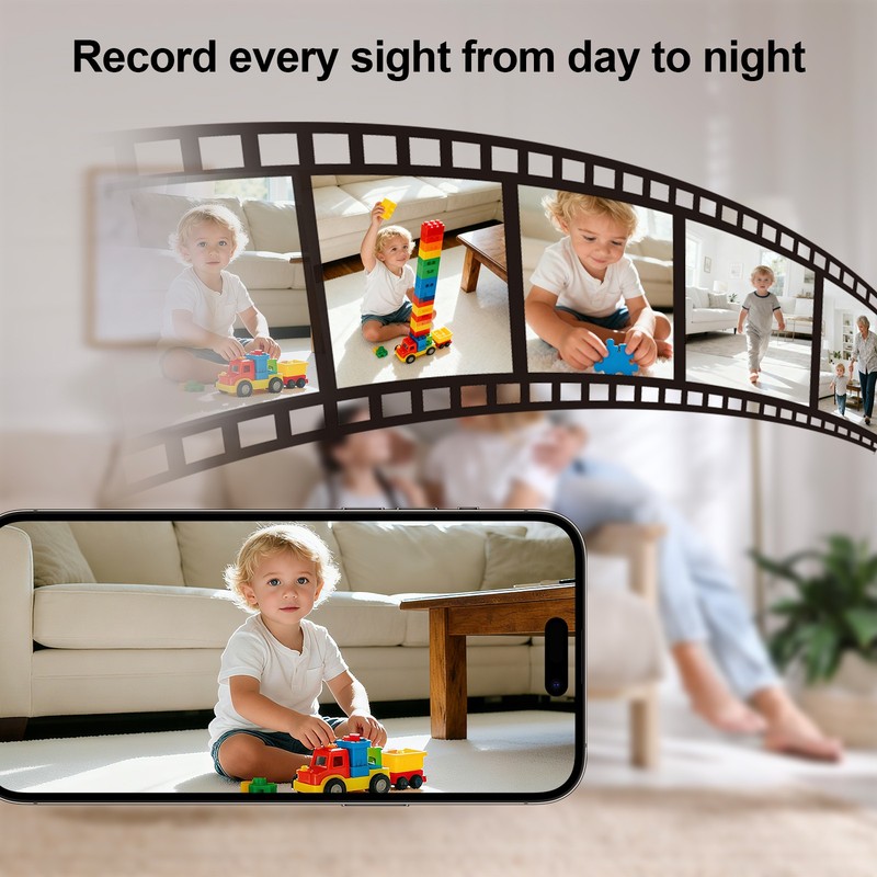 2Pack 3MP/2K Security Camera Wireless Indoor Baby Pet Monitor Color Night Vision gallery