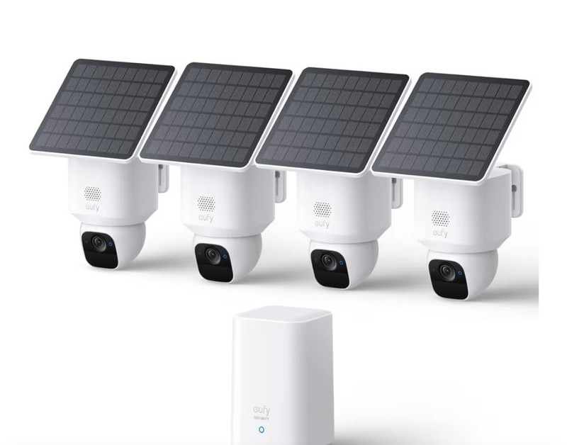 Eufy SoloCam E30 4-Cam Pack Kit Security Cameras Wireless Outdoor New!!!