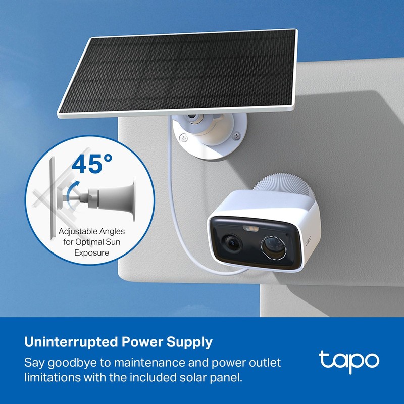 TP-Link C400 KIT Outdoor Battery Camera w/Solar Panel Base, Wireless, 1080P, ... gallery