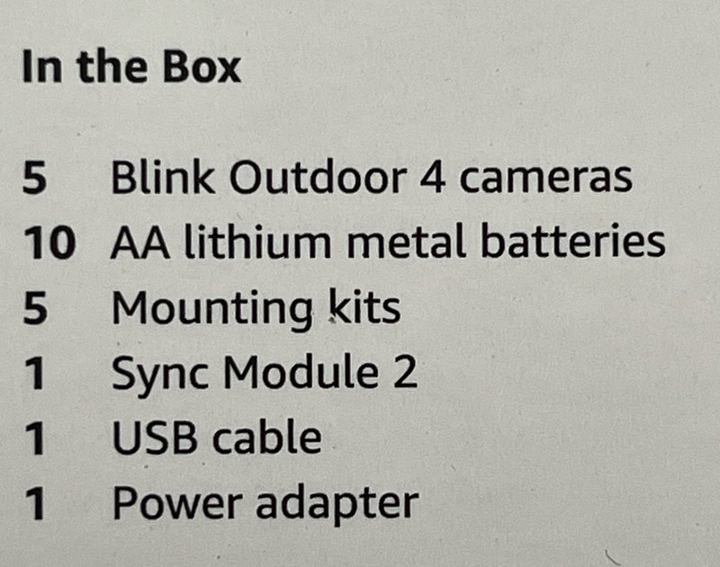 Blink Outdoor 4, 5-Pack Security Camera System Battery Powered 1080p HD. NEW gallery