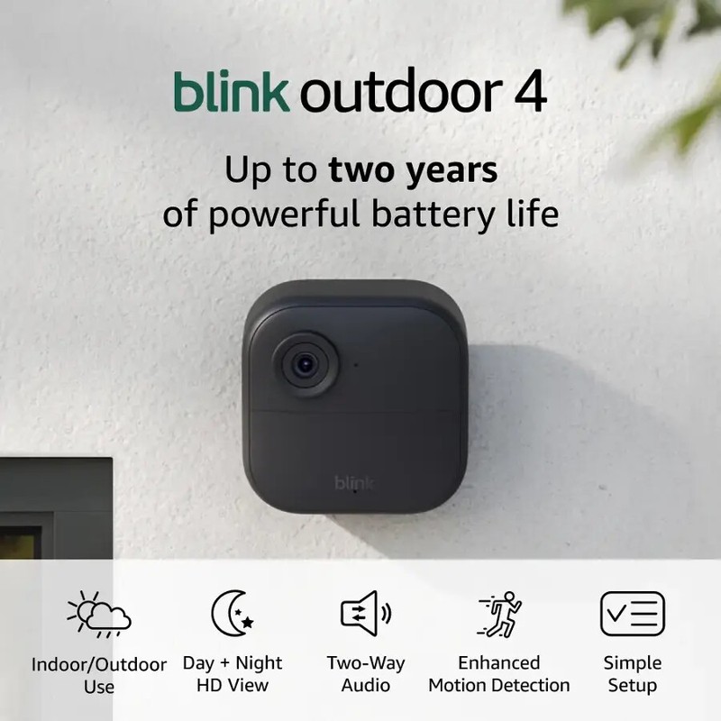 Blink Outdoor 4th Gen HD WiFi Security ADD-ON Camera 2024 - Sync Module Required gallery