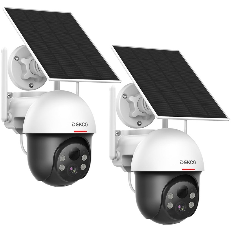 Security Cameras Wireless Outdoor, Solar Powered, Panoramic PTZ, Auto Motion …