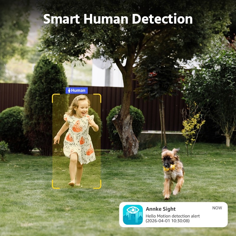 ANNKE 4MP Wireless Security Camera System WIFI Color Night 2-Way Audio 170° View gallery