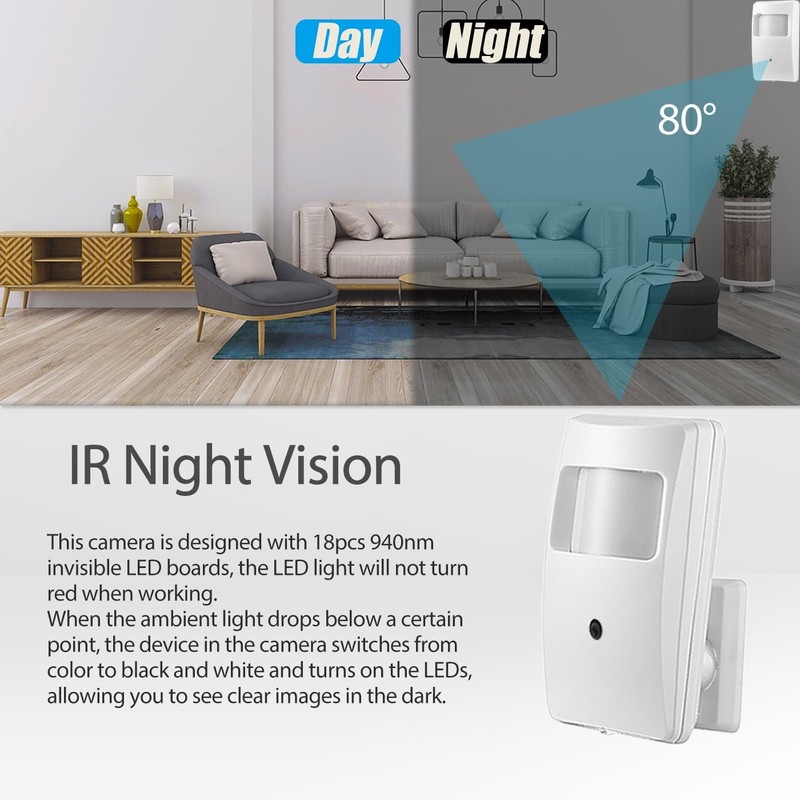 5MP POE IP Indoor ,3.7mm Lens 80° 940nm Invisible LEDs IR Night Vision Mini P... gallery