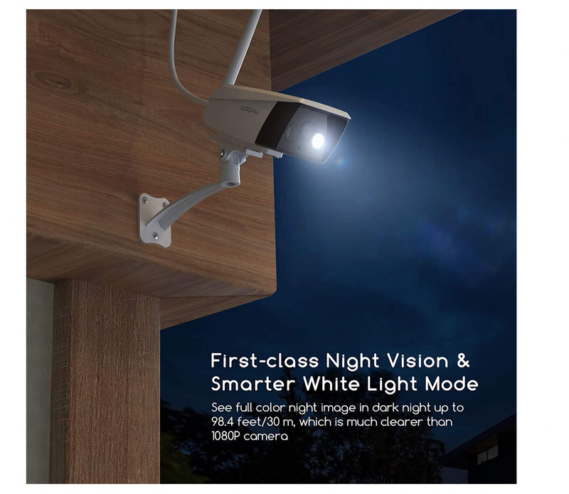 Outdoor Security Camera, COOAU 4MP UltraHD WiFi IP Home Surveillance Cameras gallery