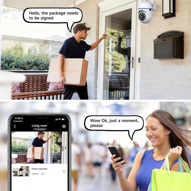 Wireless 5G WiFi Security Camera System Smart Outdoor Night Vision 1080P gallery
