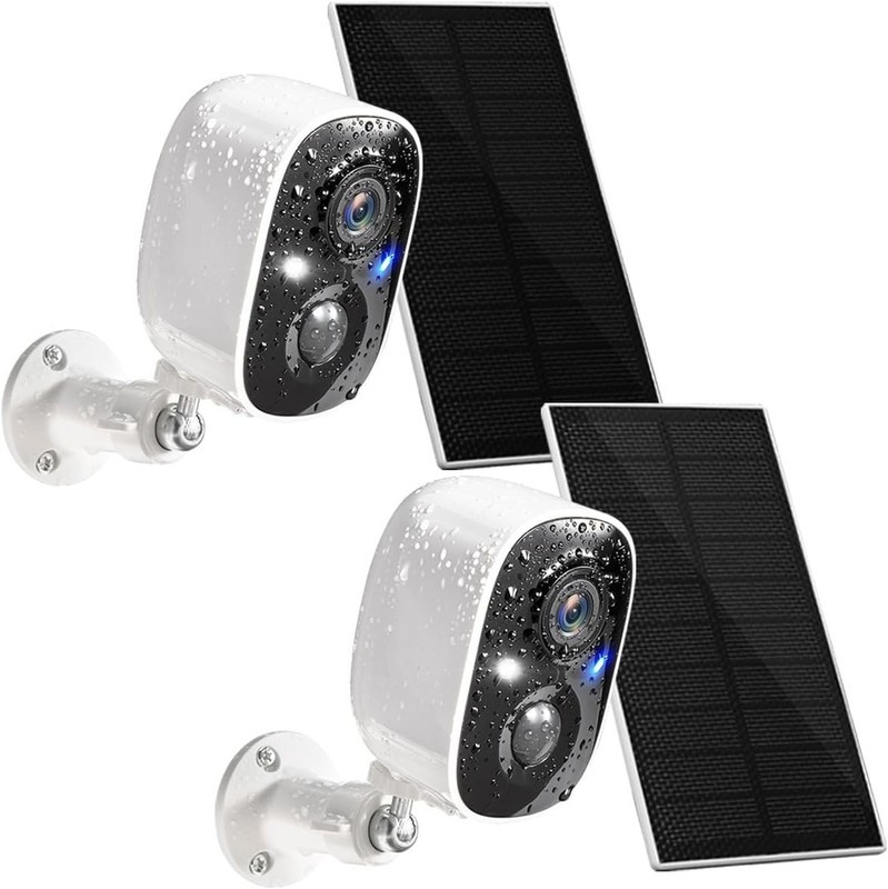 2-Pack Wireless Security Cameras for Indoor and Outdoor Use with Audio Alerts gallery