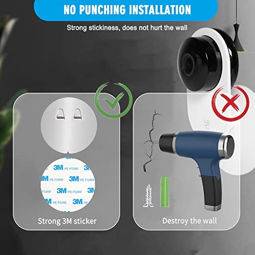 4 Pack Indoor Wall Mount for Yi Home Security Camera, No Punching, Extremely gallery