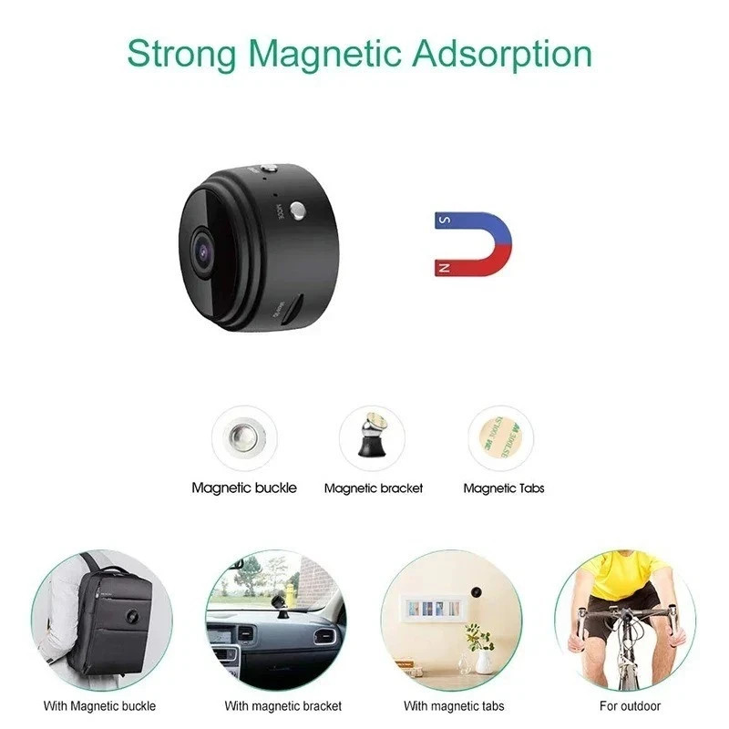 A9 Mini WiFi Smart Camera 1080P Wireless Security IP Cam Remote Surveillance gallery