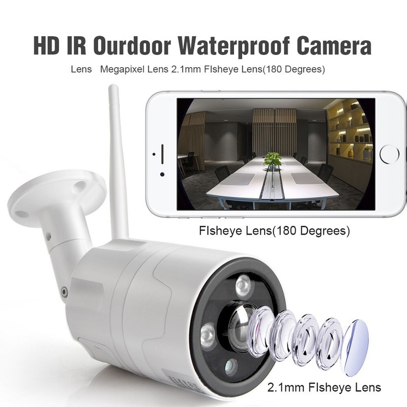 Qty 1X CHORTAU Outdoor Wireless Waterproof WiFi 1080P Security Bullet Camera gallery