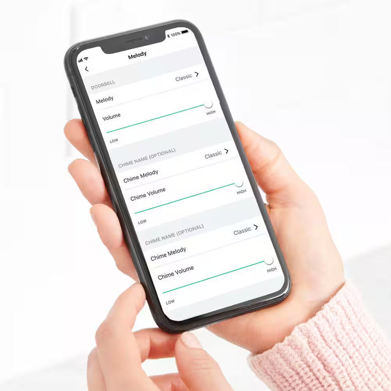 Chime 2 Smart Video Doorbells, Built-In Siren, Audible Alerts, Customizable Melo gallery