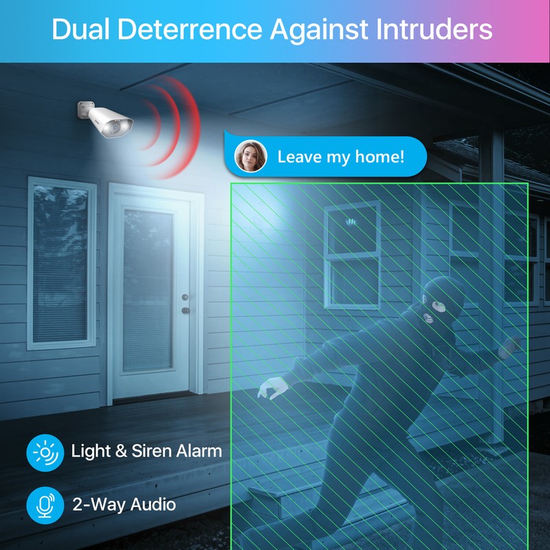 ZOSI 4K 16CH H.265+NVR 8MP Spotlight PoE Security Camera System with 4TB Outdoor gallery