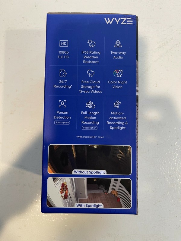WYZE WIRED WYZE CAM SPOTLIGHT WIRED CAMERA #WYZEC3SLL OUTDOOR SECURITY-NEW gallery