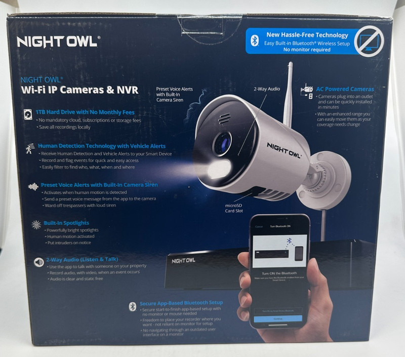 Night Owl Wi-Fi Security System With 4 IP 1080p Surveillance Camera - SEALED gallery