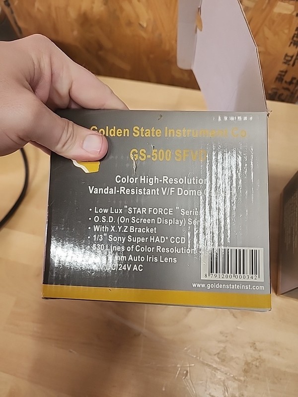2-Golden State Instrumen GS500 SFVD Gs-500Sfvd Vandal Res Vari Focal Dome Camera gallery