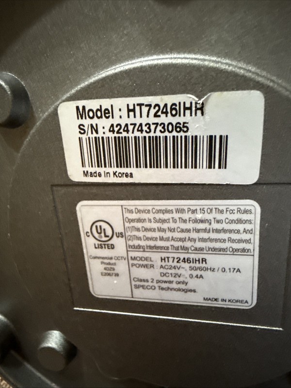 Speco HT7246IHR Security Color IP Camera gallery