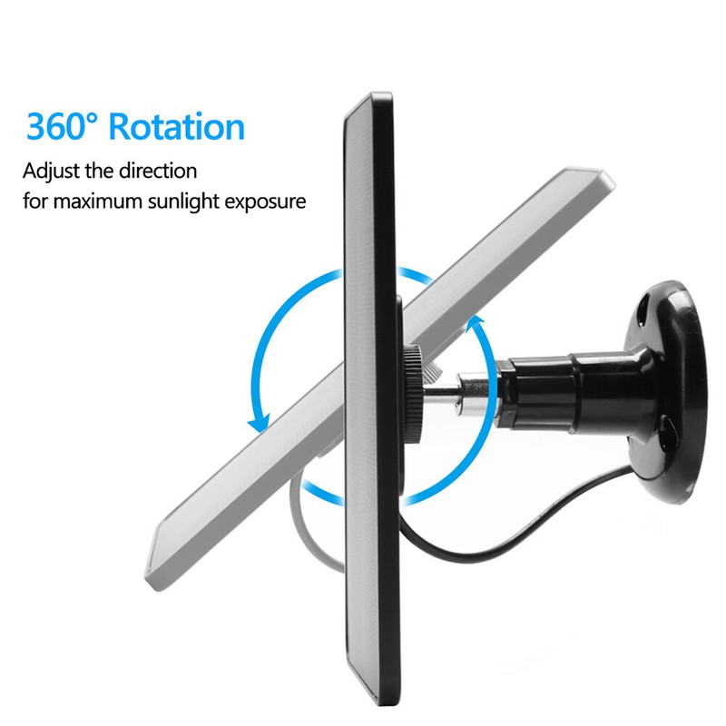 Universal Solar Panel for Ring Stick Up Spotlight Camera Battery With10ft Cable gallery