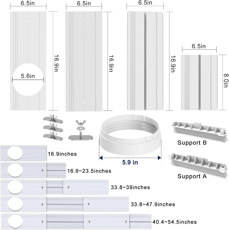 Portable Air Conditioner Window Seal Kit, AC Window Seal Suitable for 5.9” AC Ex gallery