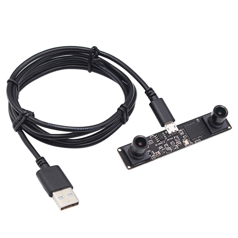 Synchronization 960P Dual Lens USB Camera Module MJPEG 60fps for 3D VR Camera