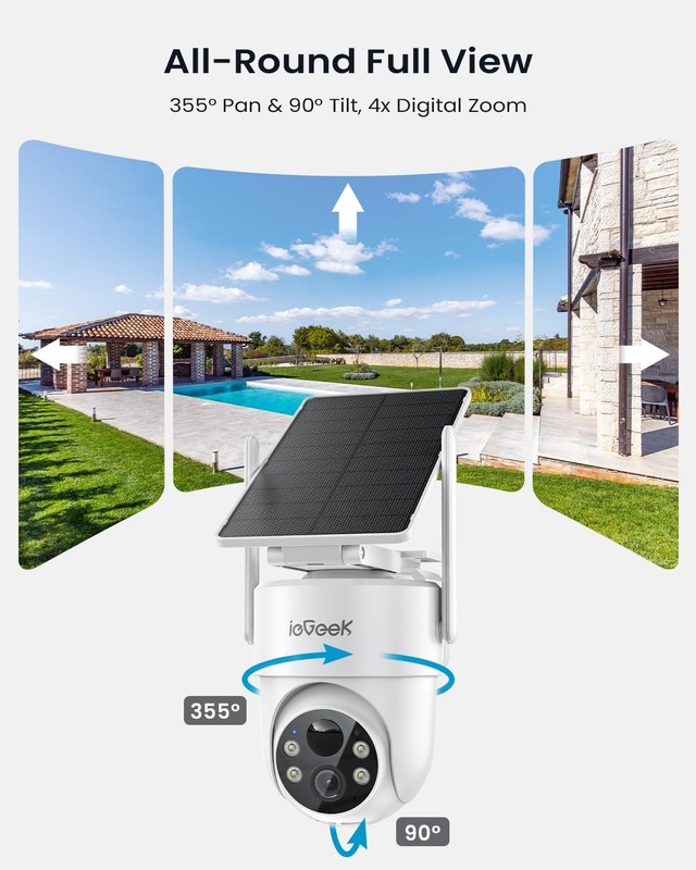 Security Cameras Wireless Outdoor 2K IP66 360 Color Night Vision Alexa gallery