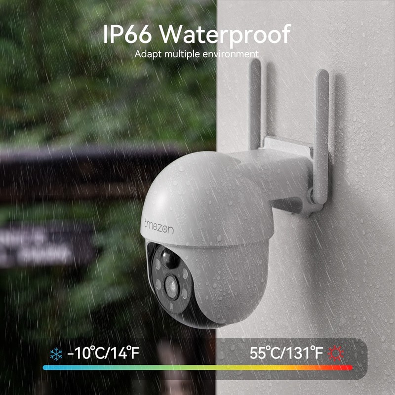 Solar&Battery Outdoor Wireless Security Camera System with Monitor WIFI PTZ PIR gallery