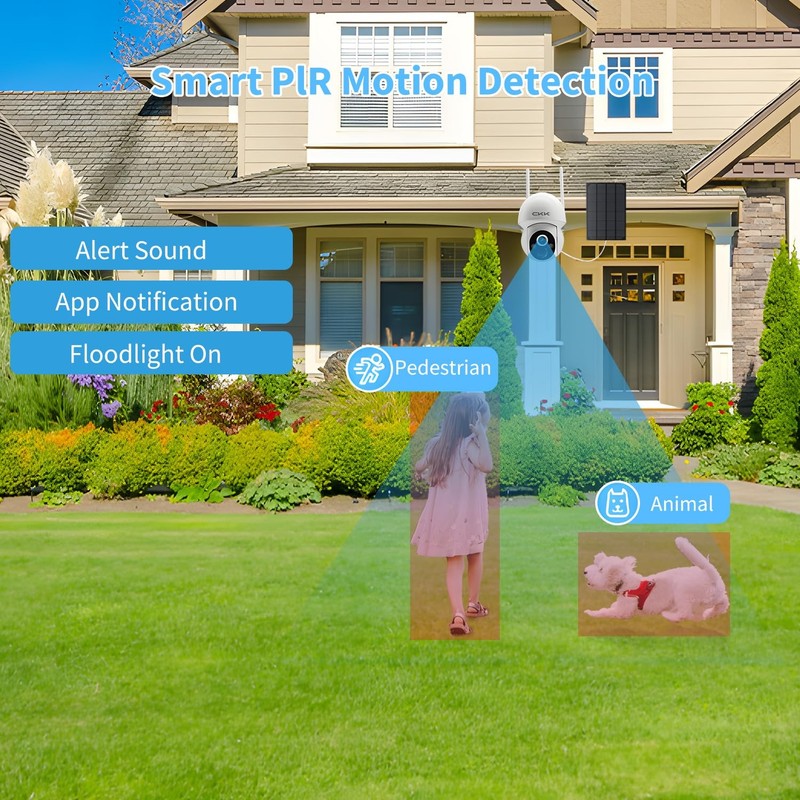 CKK Wireless Cameras for Home/Outdoor Security, Solar Security Cameras Wirele... gallery