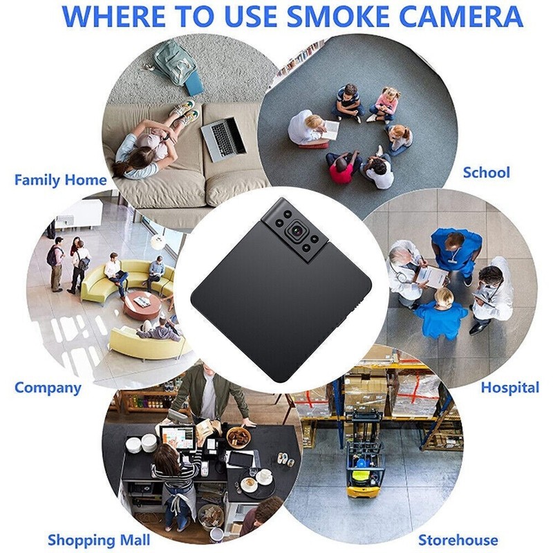 WiFi Mini Camera 180° Rotatable Wireless Camcorder IR Night Vision DVR HD 1080P gallery