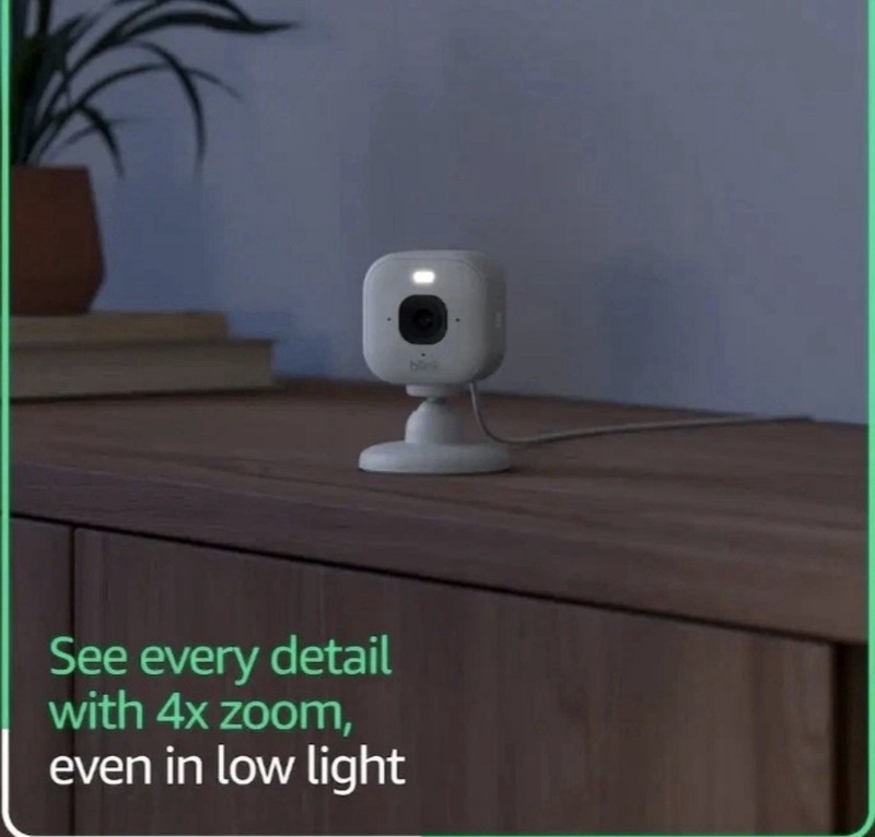 Blink Mini 2K+ Compact plug-in security camera 2K video resolution 2 Pack New gallery