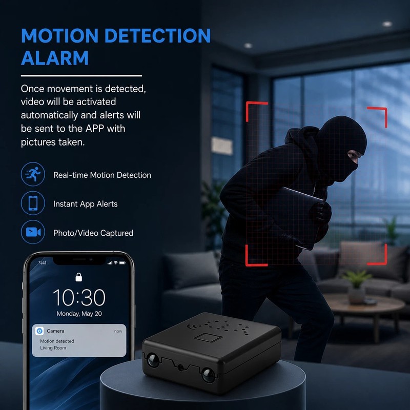 2026 Smart Mini WiFi Camera Wireless 1080P HD Night Cam w/Battery Home Security gallery