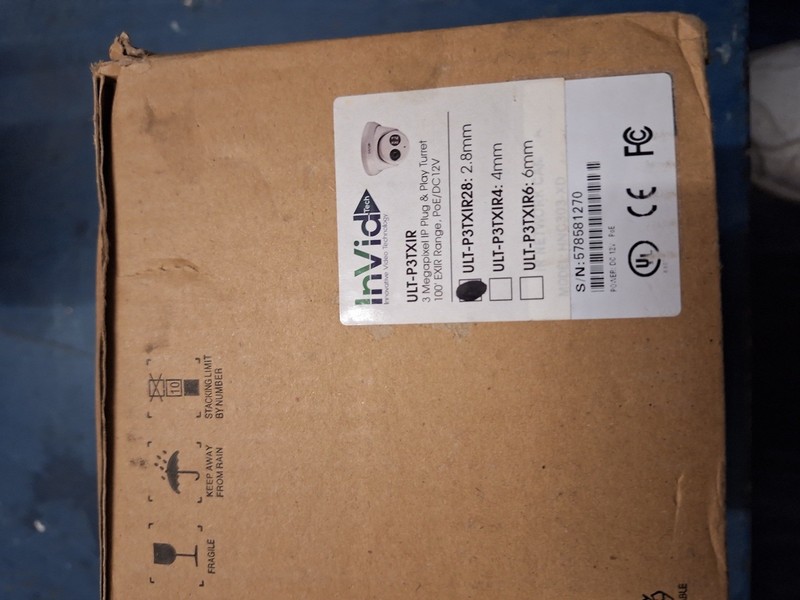InVid ULT-P3TXIR 3MP IP Turret Security Camera 2.8mm PoE EXIR New gallery