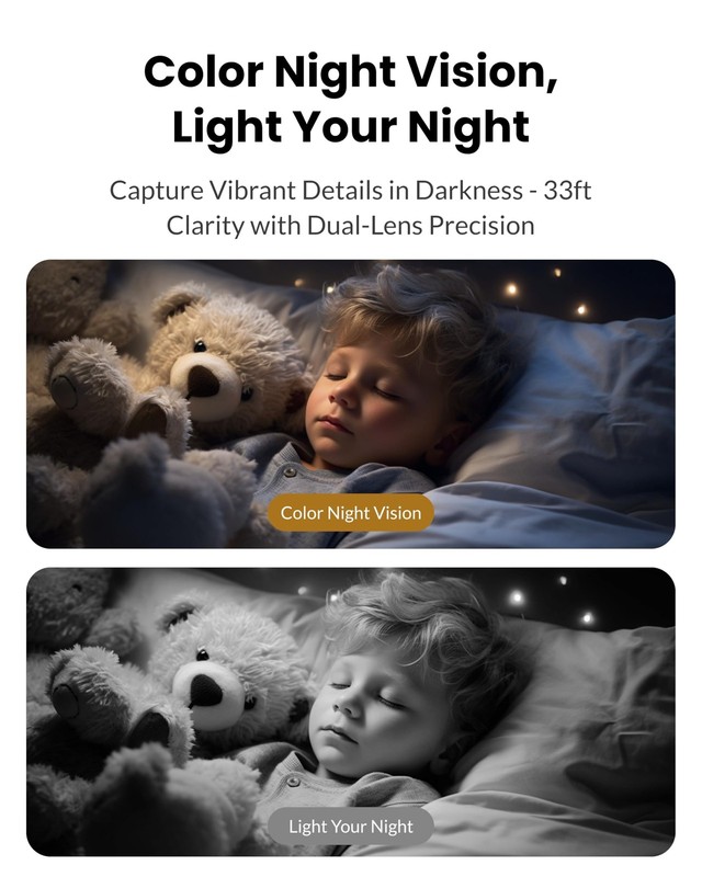 Dual Lens Indoor 5G/2.4G WiFi, 2K+2K Pet with Pan Tilt for Home, Baby Monitor... gallery