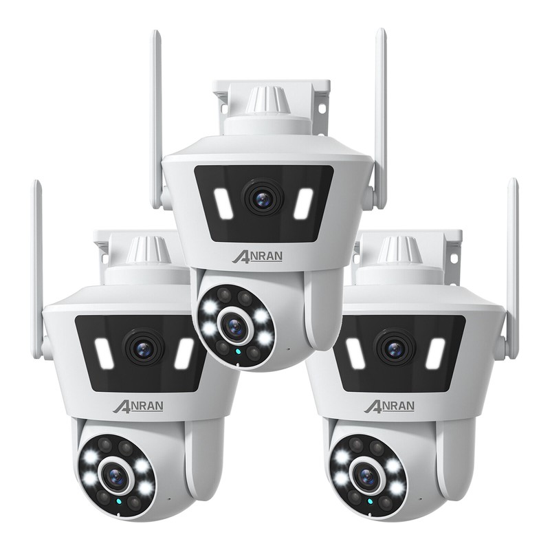 ANRAN 4MP Wireless WIFI Security Camera Night Vision Outdoor Home with Dual Lens