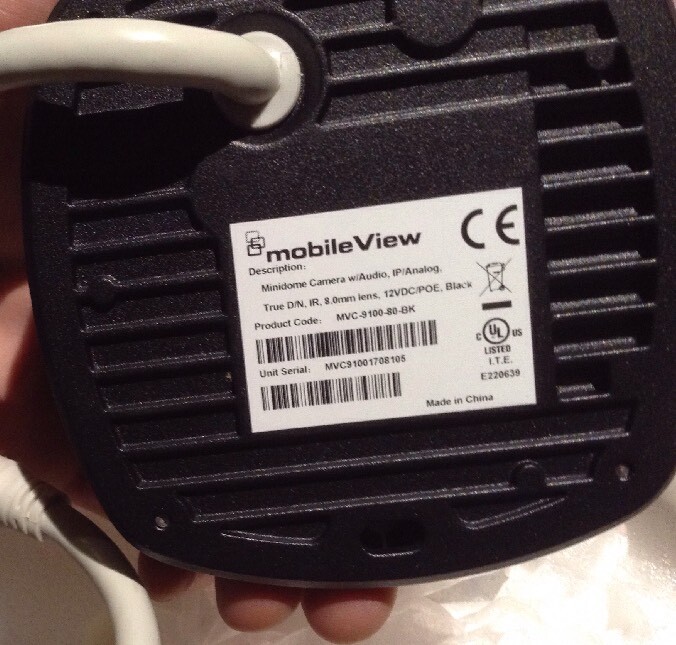 MOBILEVIEW HD MINIDOME IP/ANALOG CAMERA 9100 TRUE DAY/NIGHT IR POE MIC 8mm 1.3MP gallery