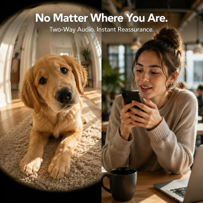 2K 5G Indoor Security Camera, No Subscription AI Baby Monitor with Phone App & C gallery