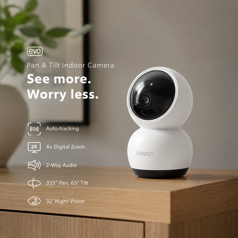 Swann Communications EVO 2K Pan Tilt Security Camera SWIFI-SE2KPT gallery