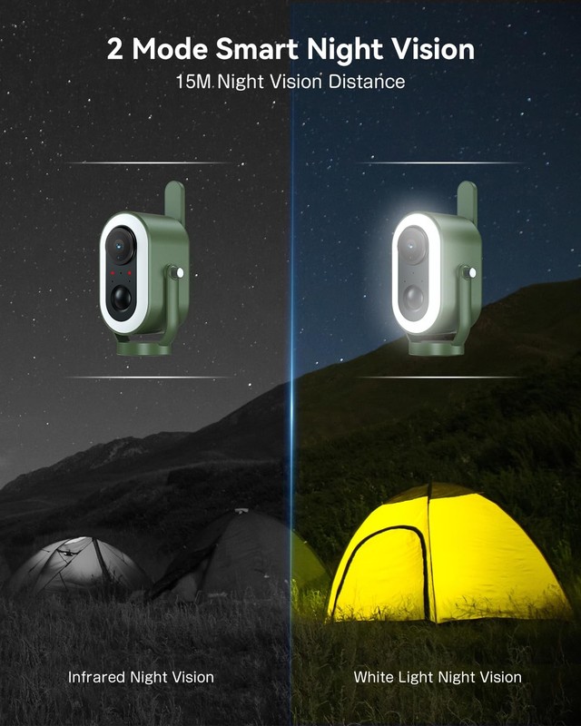 Xega 4G LTE Cellular Camping Camera Magnetic Built in SIM Card 2K HD... gallery