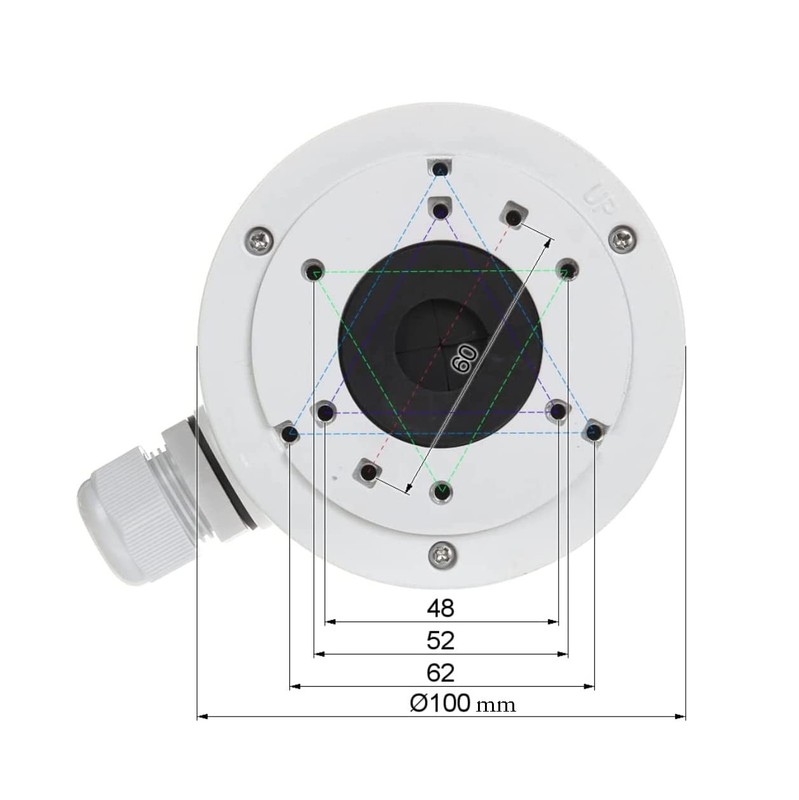 1 Pack DS-1280ZJ-XS CBXS Junction Box Deep Back Base for Hik IP Bullet Camera gallery