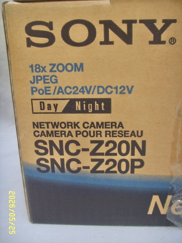 SONY SNC-Z20N NETWORK SURVEILLANCE CAMERA 18X ZOOM NIB gallery