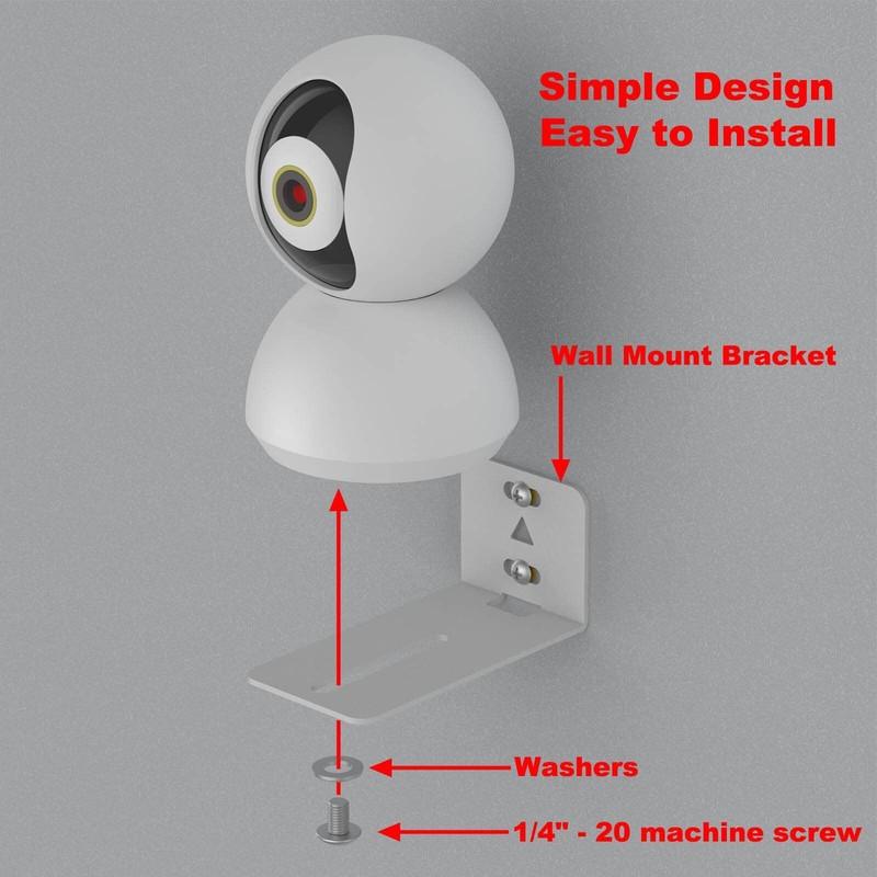 Universal Wall Mounting Brackets for Wyze Camera Pan V2 V3 and Other Indoor C... gallery