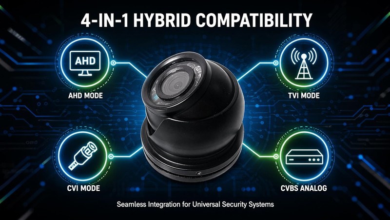 1080P AHD TVI CVI Analog Mini Dome Security Camera IR Night Vision Black gallery