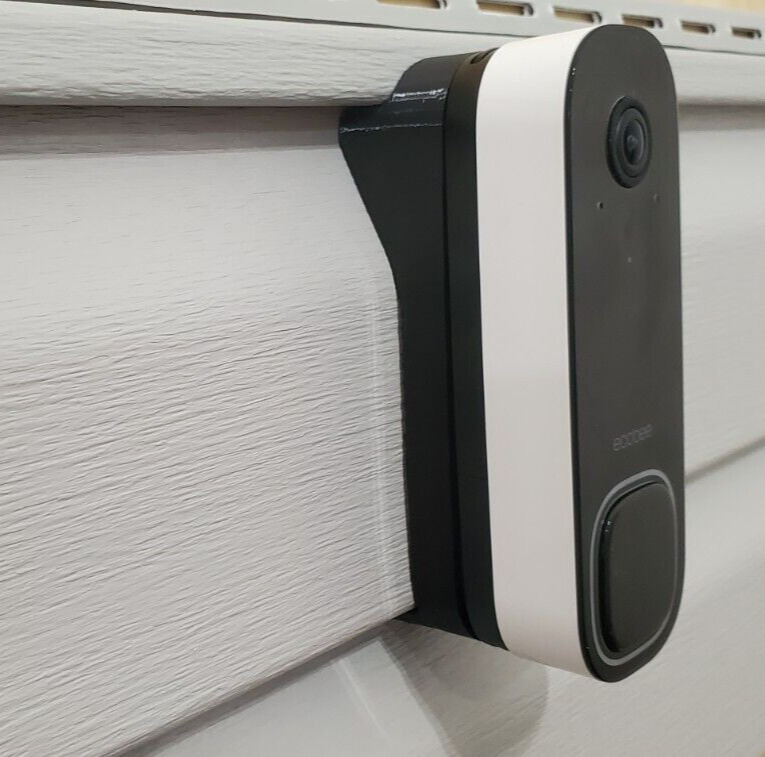 ecobee Video Doorbell Dutch Lap 4.5" Siding Mounting Bracket Wedge 3D Printed gallery