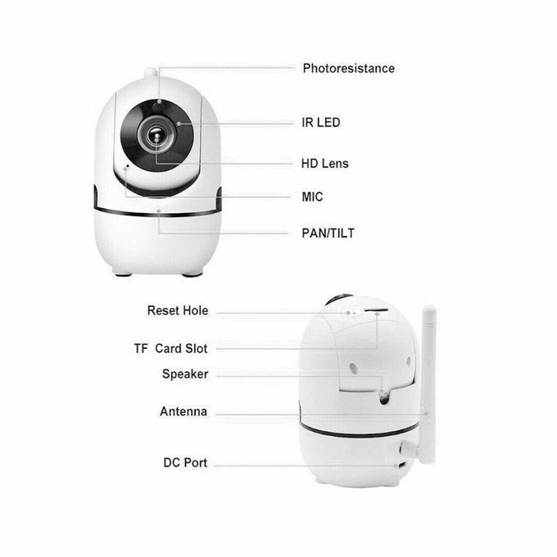 1080P WiFi Wireless Indoor Home Security Camera Night Vision Baby Pet Monitor gallery