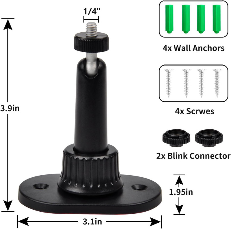 2 Pack Strong Adhesive Wall Mount for All-New Blink Outdoor 2K+ Outdoor 4 /3 , B gallery