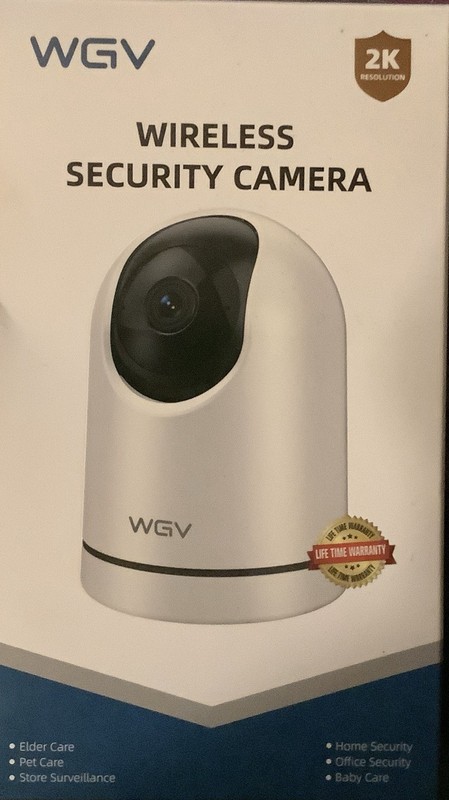 WGV Wireless 2K Surveillance Camera Speed 23T Night Vision Motion Detection
