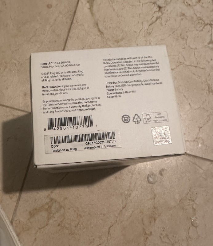 BRAND NEW IN BOX Ring Stick Up Cam Battery HD Security Camera gallery