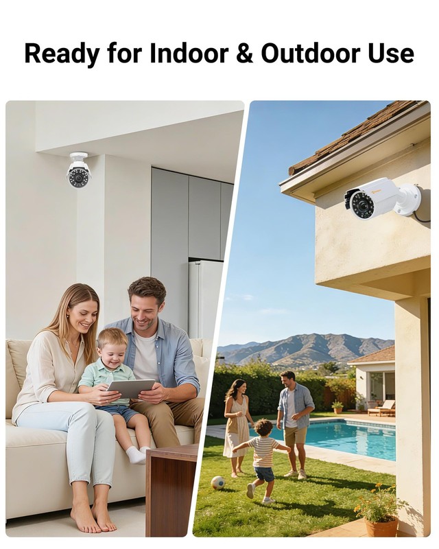 1080P HD Hybrid 4-in-1 Security Camera Outdoor, Night Vision, IP66 Weatherpro... gallery
