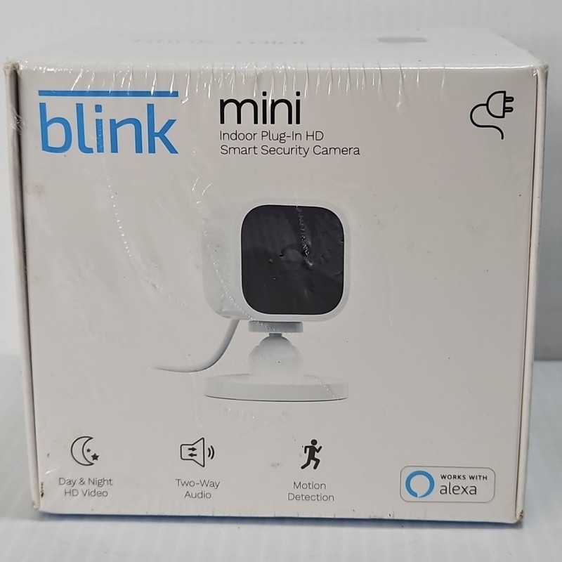 Blink Mini Compact Indoor Plug-in Smart Security Camera 1080 HD Motion Detection gallery